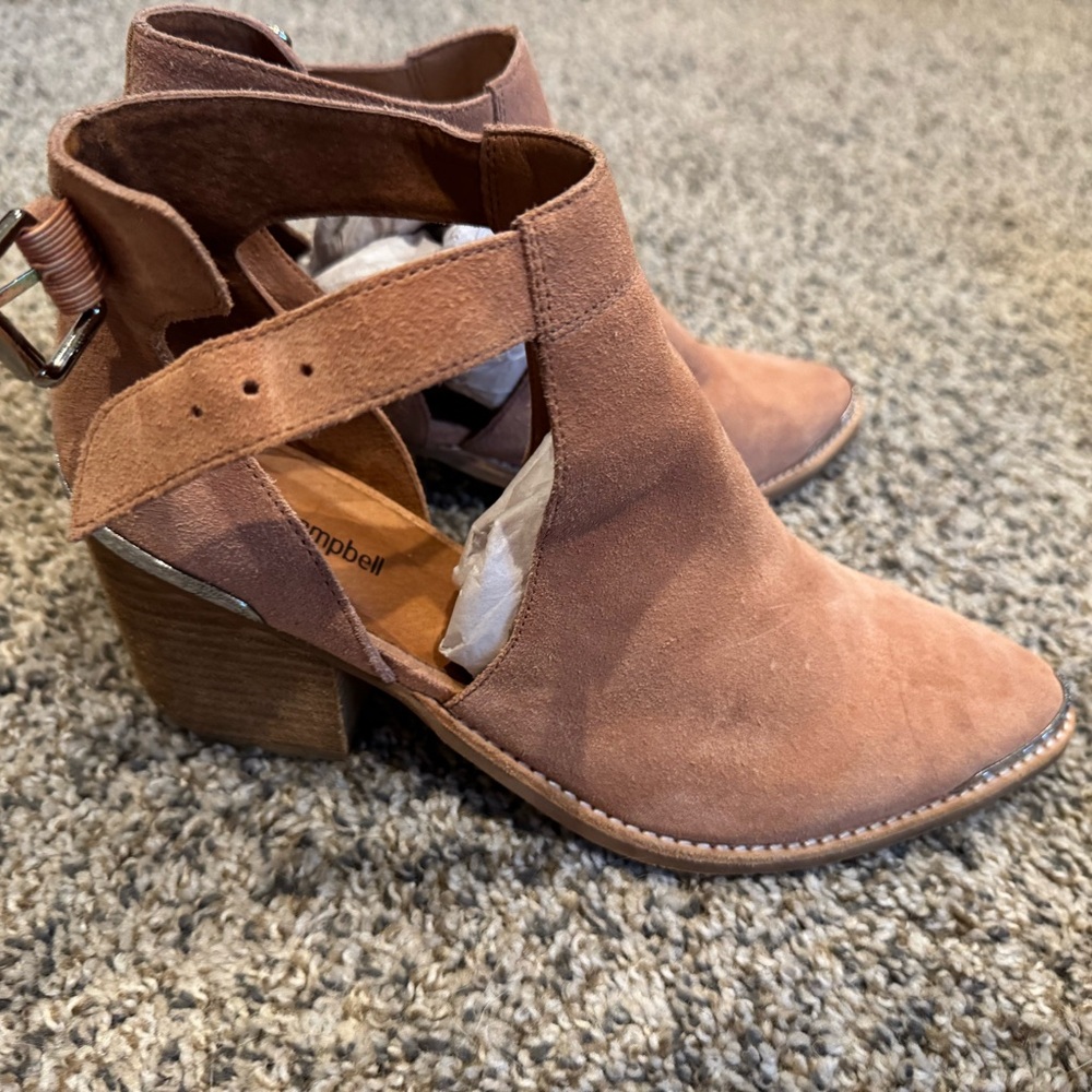 Jeffery Campbell Pink Suede Ankle Boots - Picture 3 of 4